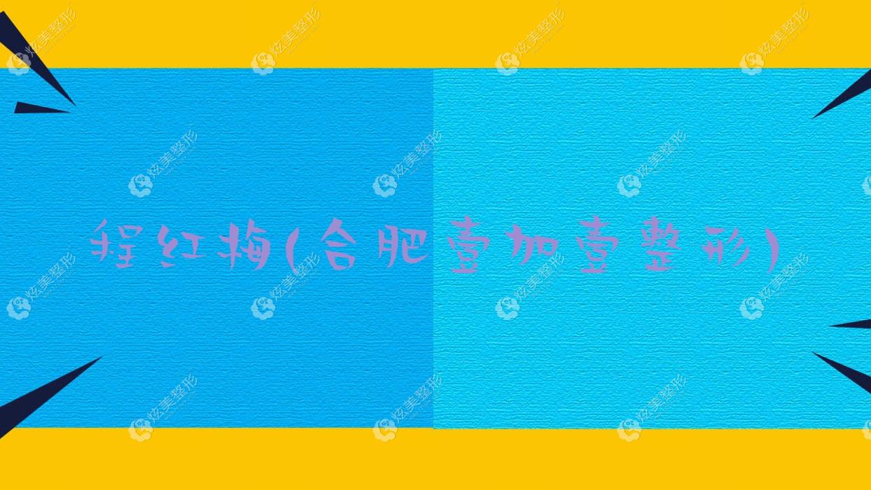 程紅梅合肥壹加壹整形